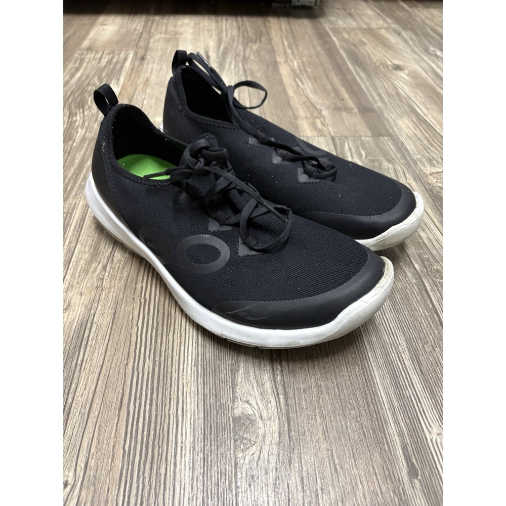 Oofos OOMG Sport Ls Low Shoe Men's 10.5 Black Lace Up Recovery Sneakers
